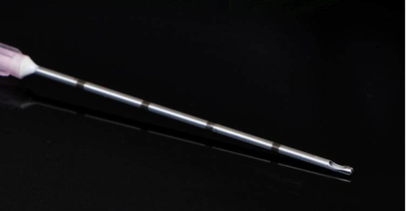 醫(yī)療器械金屬穿刺針旋轉刻度打標